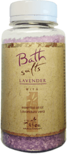 Badesalz mit ätherischem Badesalz mit ätherischem lavendelöl